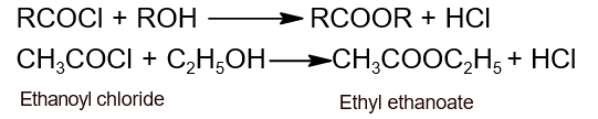 action of alcohol with acid chloride action of alcohol with acid chloride
